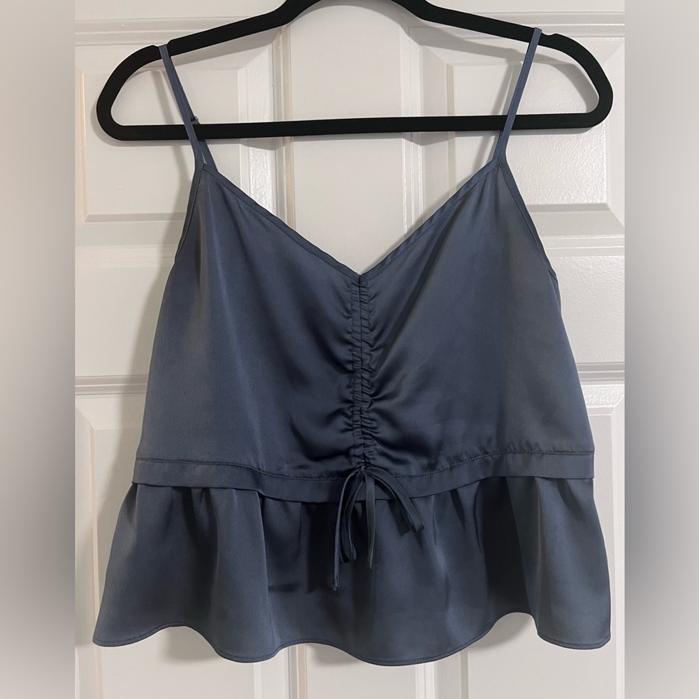 Abercrombie & Fitch Blue Silky Tank/Cami